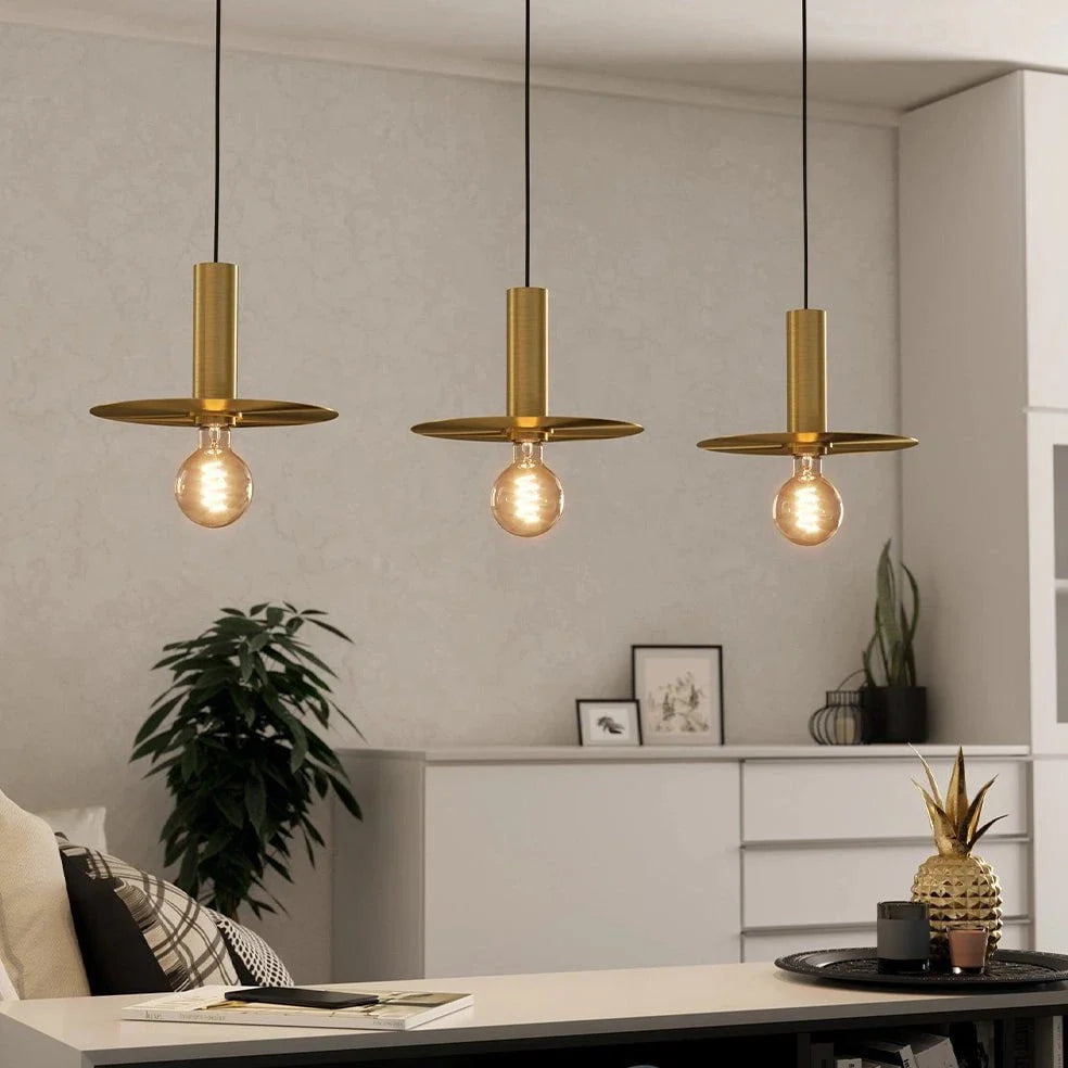 The Lighting Club pendant light Escandell 3 Light Pendant - Brushed Brass P1346 9008606273881