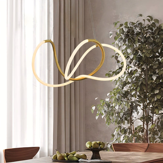 The Lighting Club pendant light Aeris Gold and Flex LED Chandelier P1375 6009551811602