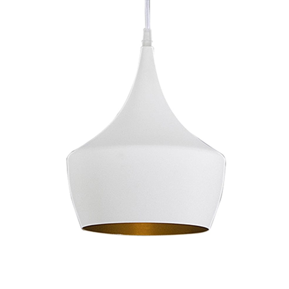 The Lighting Club Pendant White Indiana Aluminium Pendant Light White | Black P444WG 6007328375654