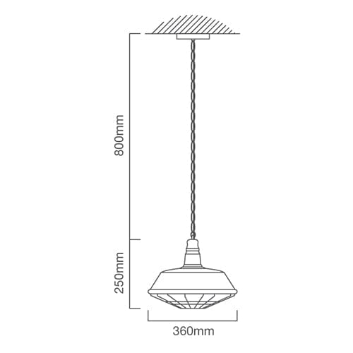 The Lighting Club Pendant Vibrato Pendant Light Metal P474 6007328367130