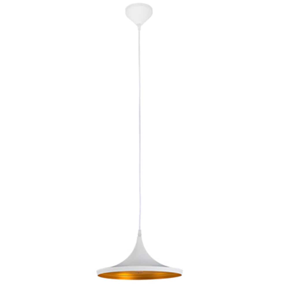 The Lighting Club Pendant Vortex Pendant Light White/Gold P480WG 6007328375661