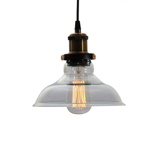 The Lighting Club Pendant Lights Farmhouse Glass Pendant Light Antique Brass P484 6007328367239