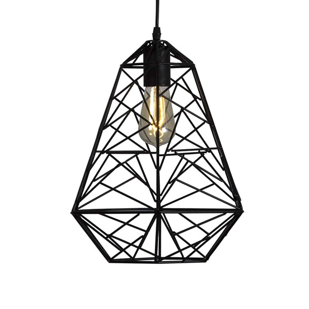 The Lighting Club Pendant Diamante Pendant Light Black P600 6007328374299