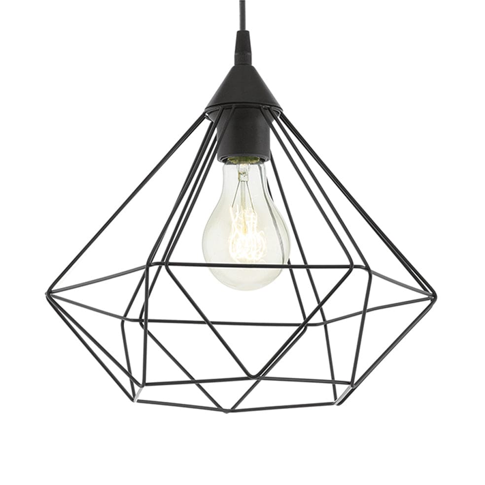 The Lighting Club Pendant Black Pentagon Pendant Light | Black or Copper P690B 9002759941888