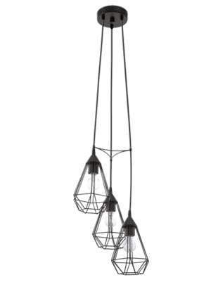 The Lighting Club Black Three Light Tarbes Pendant
