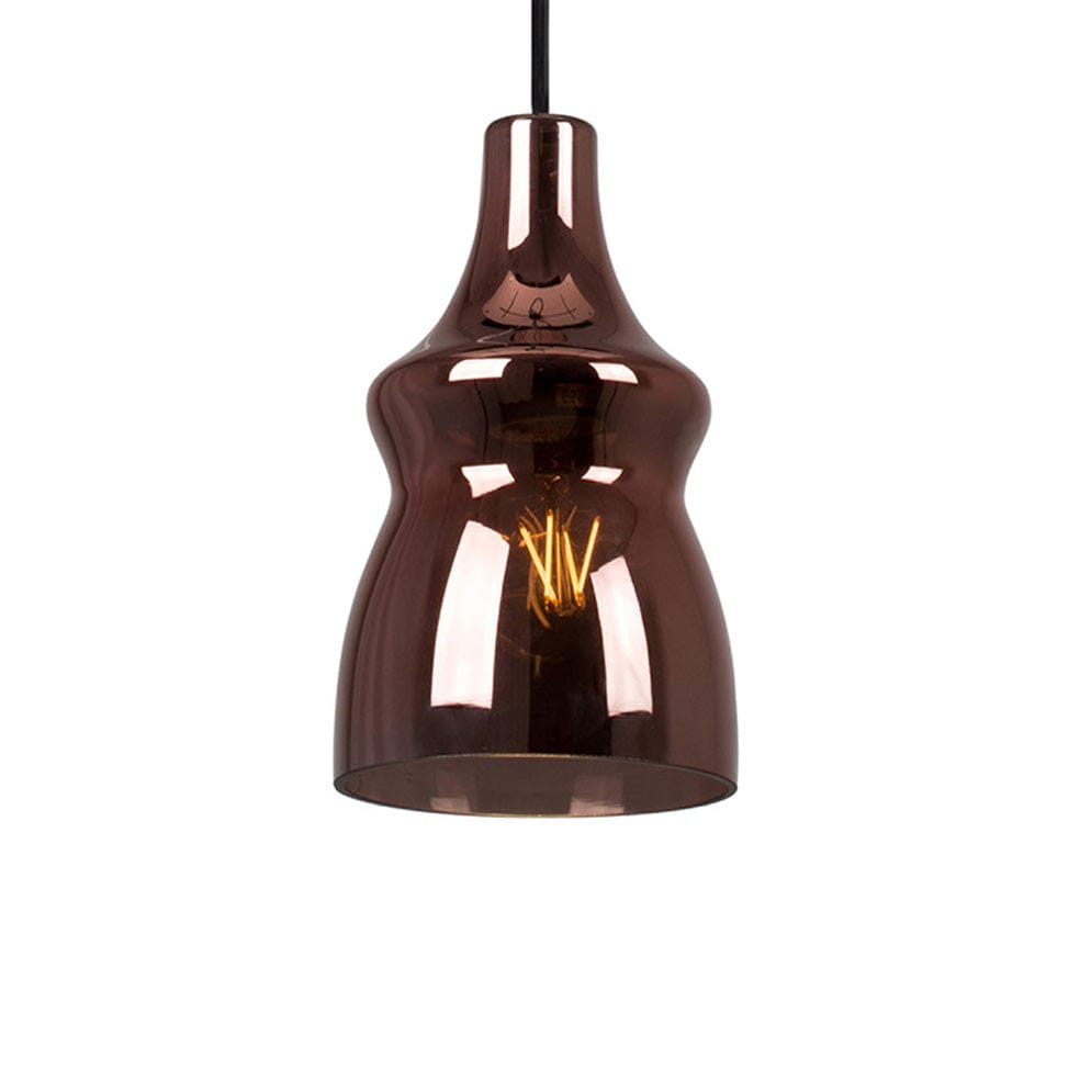 The Lighting Club Pendant Larissa Glass and Steel Pendant Light P854C 6007328386346