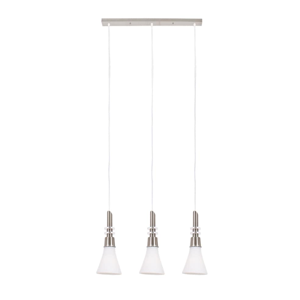 The Lighting Club Pendant Lights Rita Metal and Glass Trio Pendant Light PEN077/3 SATIN 6007226042085
