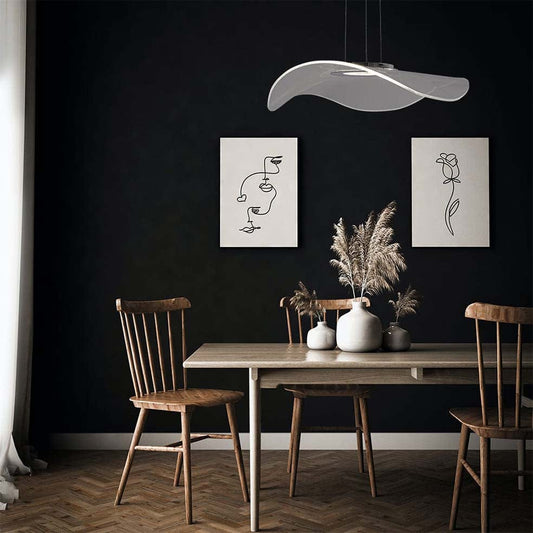 The Lighting Club Pendant Manta Chrome and Acrylic Pendant Light Remote Control PEN094/1 CHROME 6007226042337