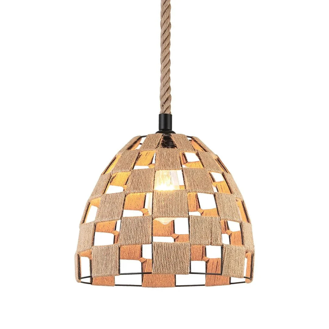 The Lighting Club pendant light Bay Woven Hemp Rope Pendant Light PEN144 HEMP 6007226090055