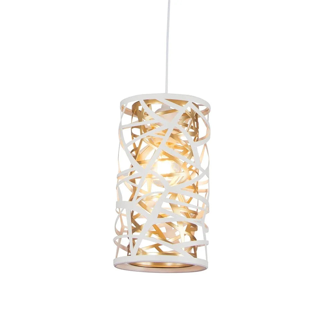 The Lighting Club pendant light Small Eluvian White and Gold Pendant Light - Small | Large PEN145 MATT WHITE 6007226090062