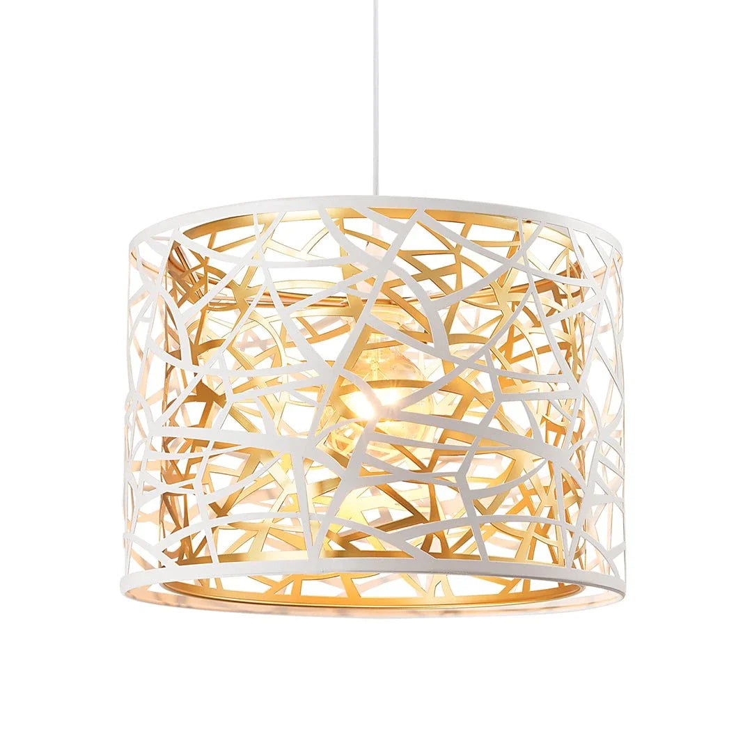 The Lighting Club pendant light Large Eluvian White and Gold Pendant Light - Small | Large PEN146 MATT WHITE 6007226090079