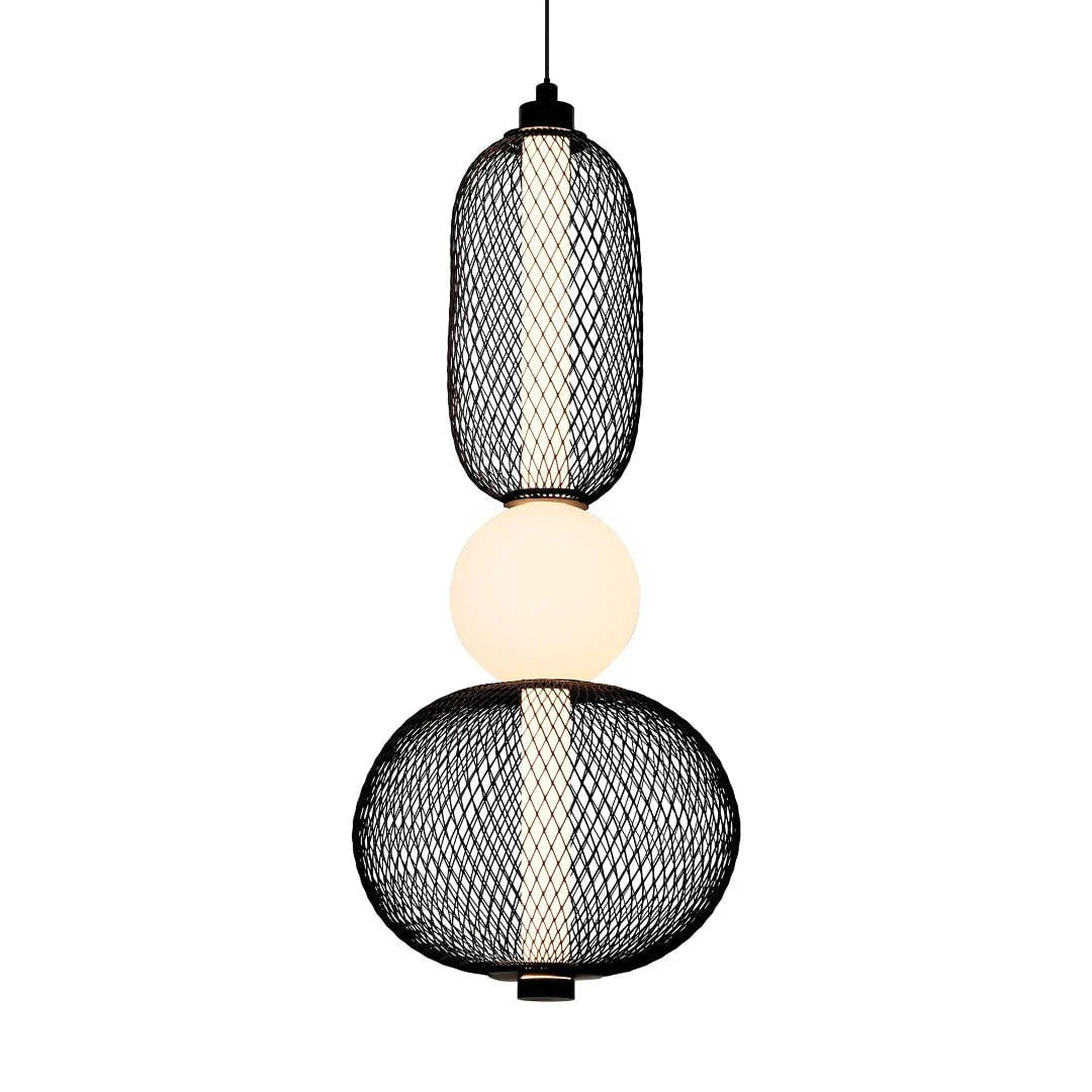 The Lighting Club pendant light Meshed Metal and Acrylic LED Pendant Light PEN149 SAND BLACK 6007226090147