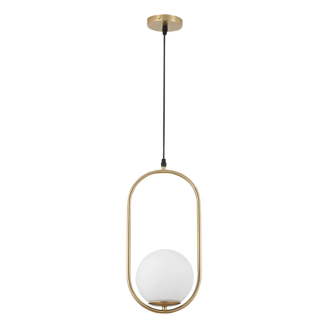The Lighting Club pendant Rhea Pill LED Pendant Light - Brass and Opal PEN153 BRASS 6007226090260