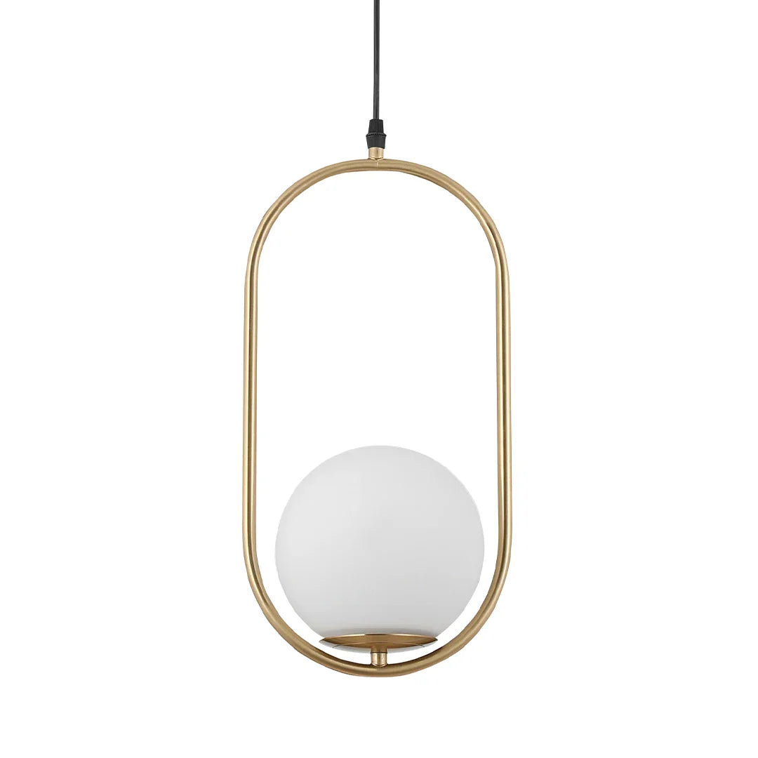 The Lighting Club pendant Rhea Pill LED Pendant Light - Brass and Opal PEN153 BRASS 6007226090260
