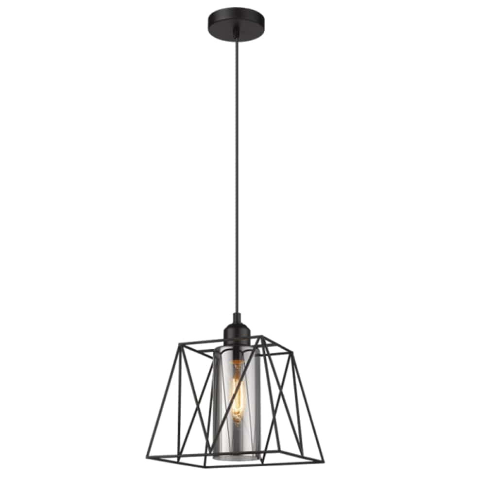The Lighting Club Colton Glass Pendant Light PEN201 BLACK 6007226075823