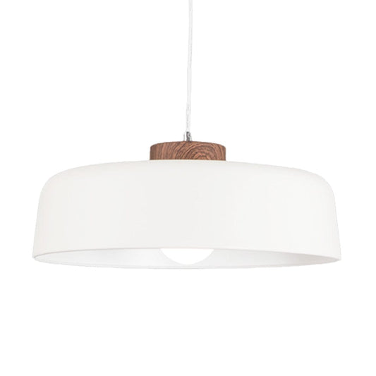 The Lighting Club Pendant White Chambord Pendant Light Metal - White | Black with wood PEN221/1 WHITE 6007226051278