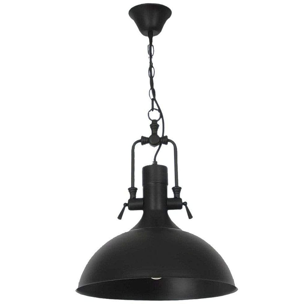 The Lighting Club Lighting Country Kitchen Metal Pendant Light Black PEN241/1 BLACK 6007226051650