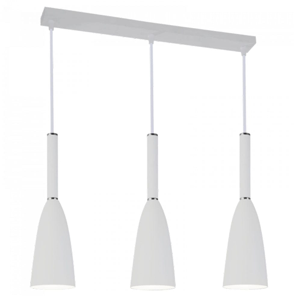 The Lighting Club Pendant White Jolie 3 Light Pendant Light PEN243/3 WHITE 6007226073218