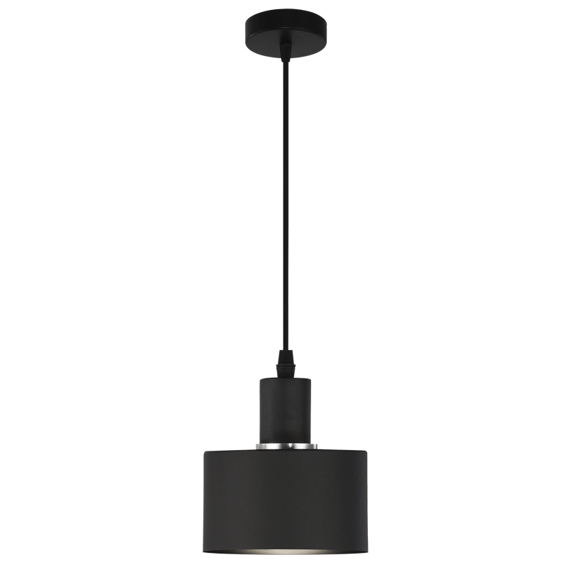 The Lighting Club Pendant Black Wyatt Single Light Pendant