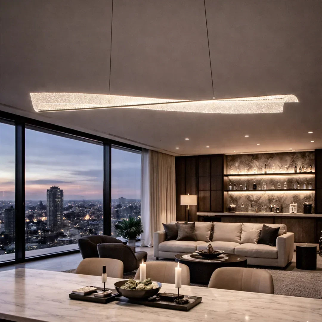 The Lighting Club pendant light Glitz Acrylic LED Pendant Light – Polished Chrome PEN250 CCT 6007226090482