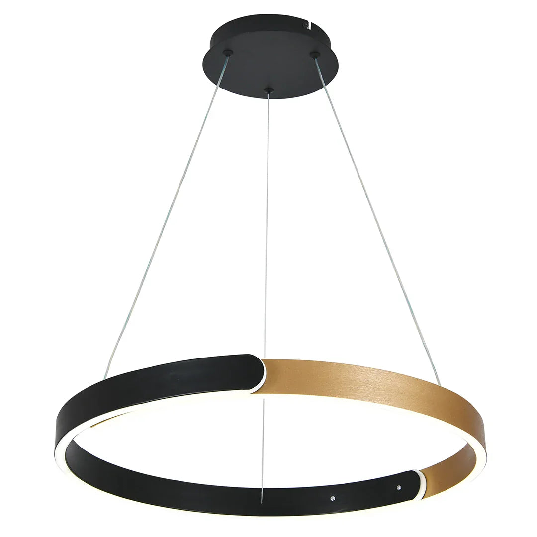 The Lighting Club pendant light Aurex Halo Pendant - Black and Gold PEN252 CCT 6007226090505