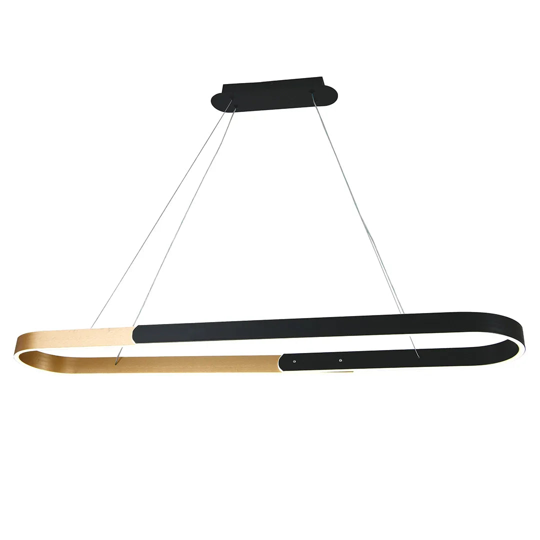 The Lighting Club pendant light Aurex Loop Pendant - Black and Gold PEN253 CCT 6007226090512