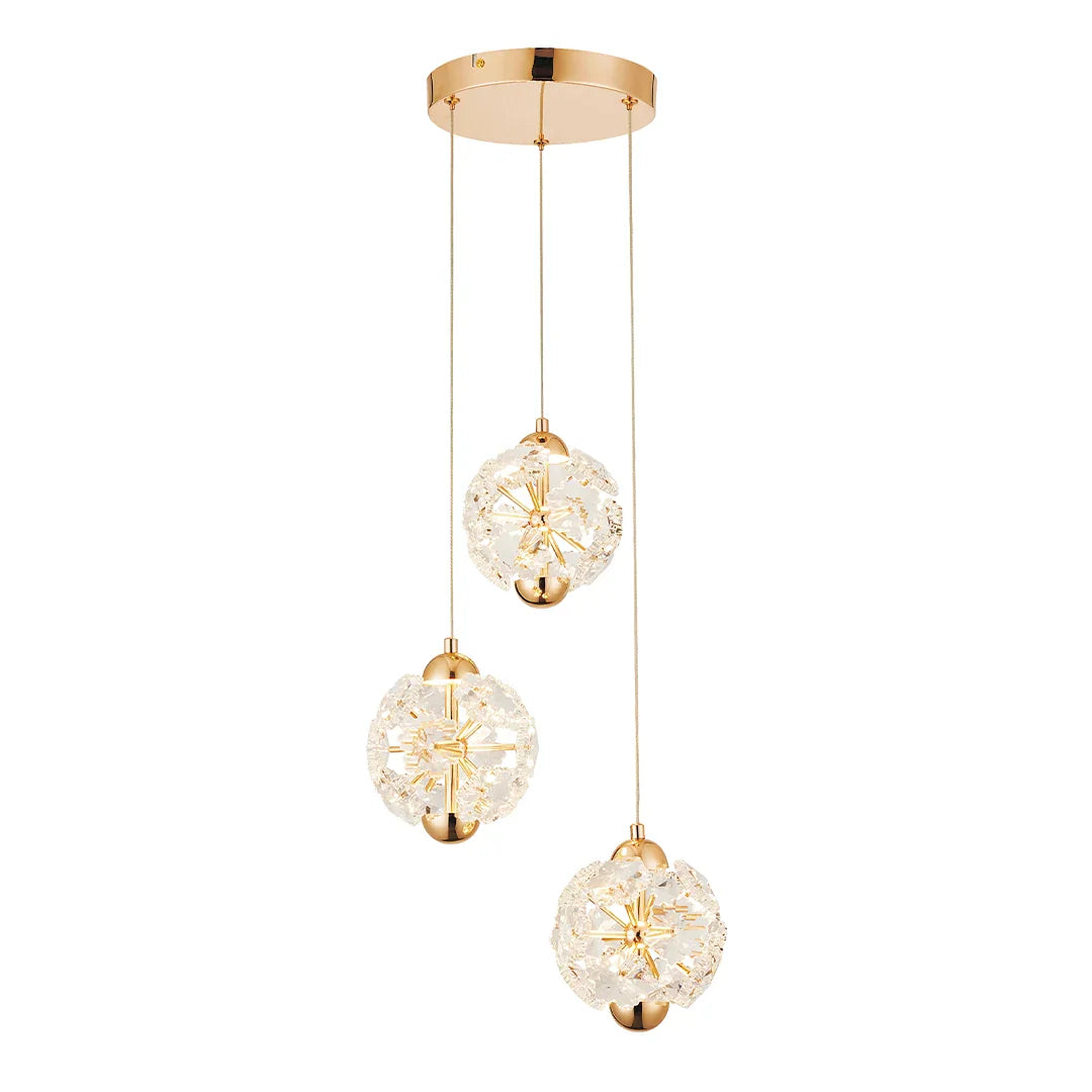 The Lighting Club pendant light Olympia Golden LED Cluster Pendant Light PEN257 GOLD 6007226090581