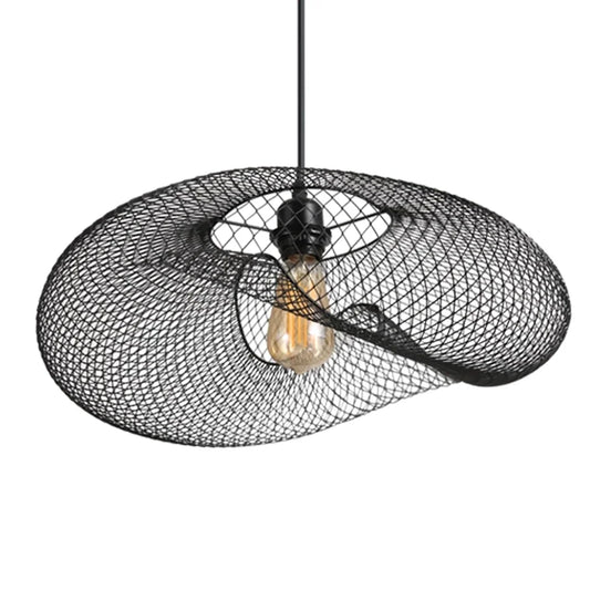 The Lighting Club pendant light Shadow Weave Metal Pendant Light - Black PEN261 BLACK 6007226090680
