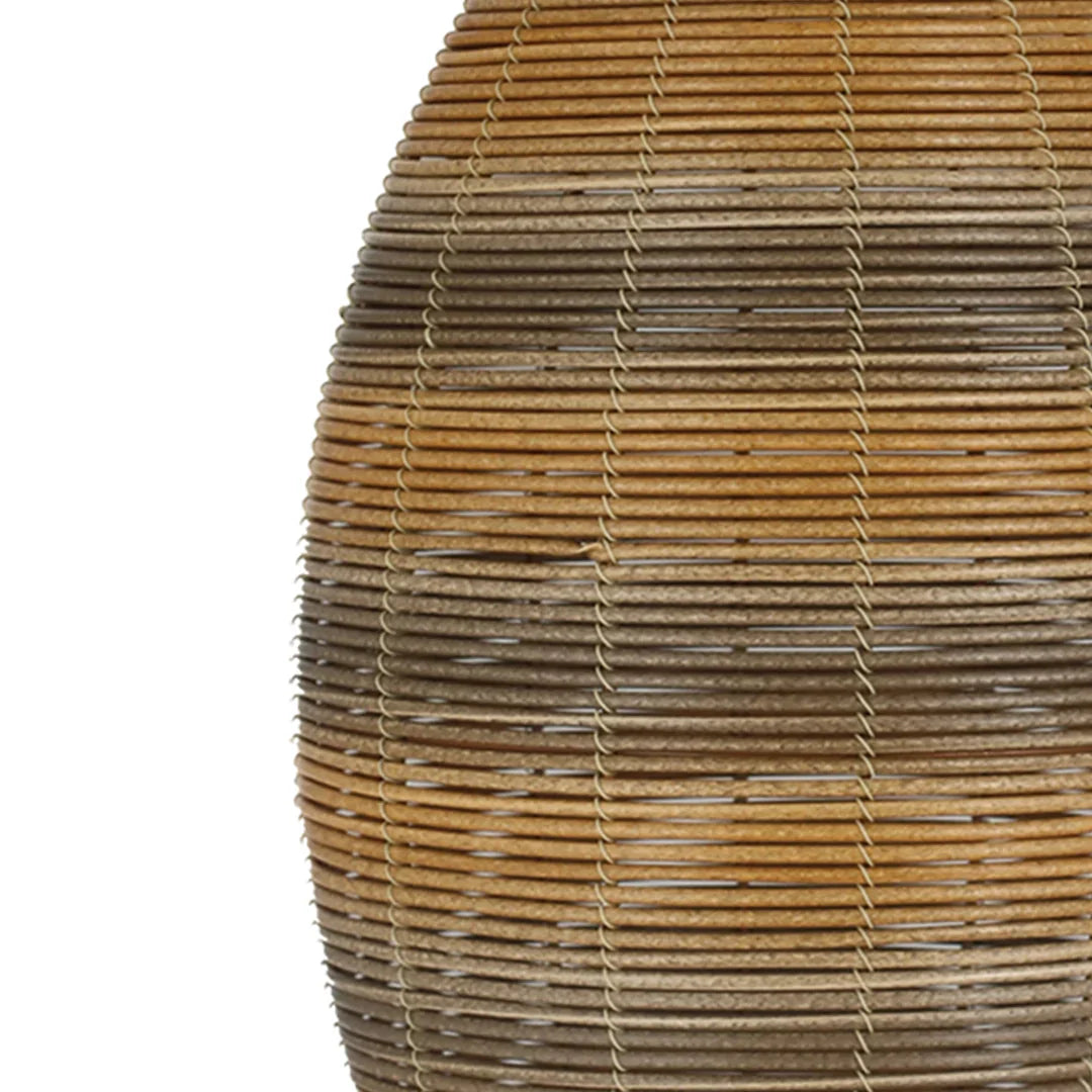 The Lighting Club pendant light Breeza Cocoon Woven Pendant Light PEN300 BK/RATTAN 6007226090734