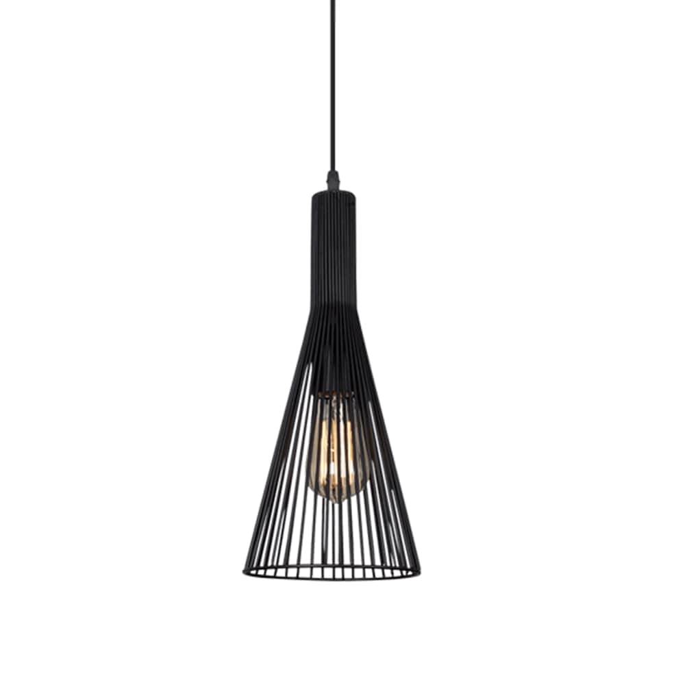 The Lighting Club Ceiling Light Fixtures Flare Pendant Light PEN305 BLACK 6007226063653