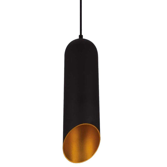The Lighting Club Flute Pendant Light Black and Gold PEN320 MATT GOLD 6007226064070