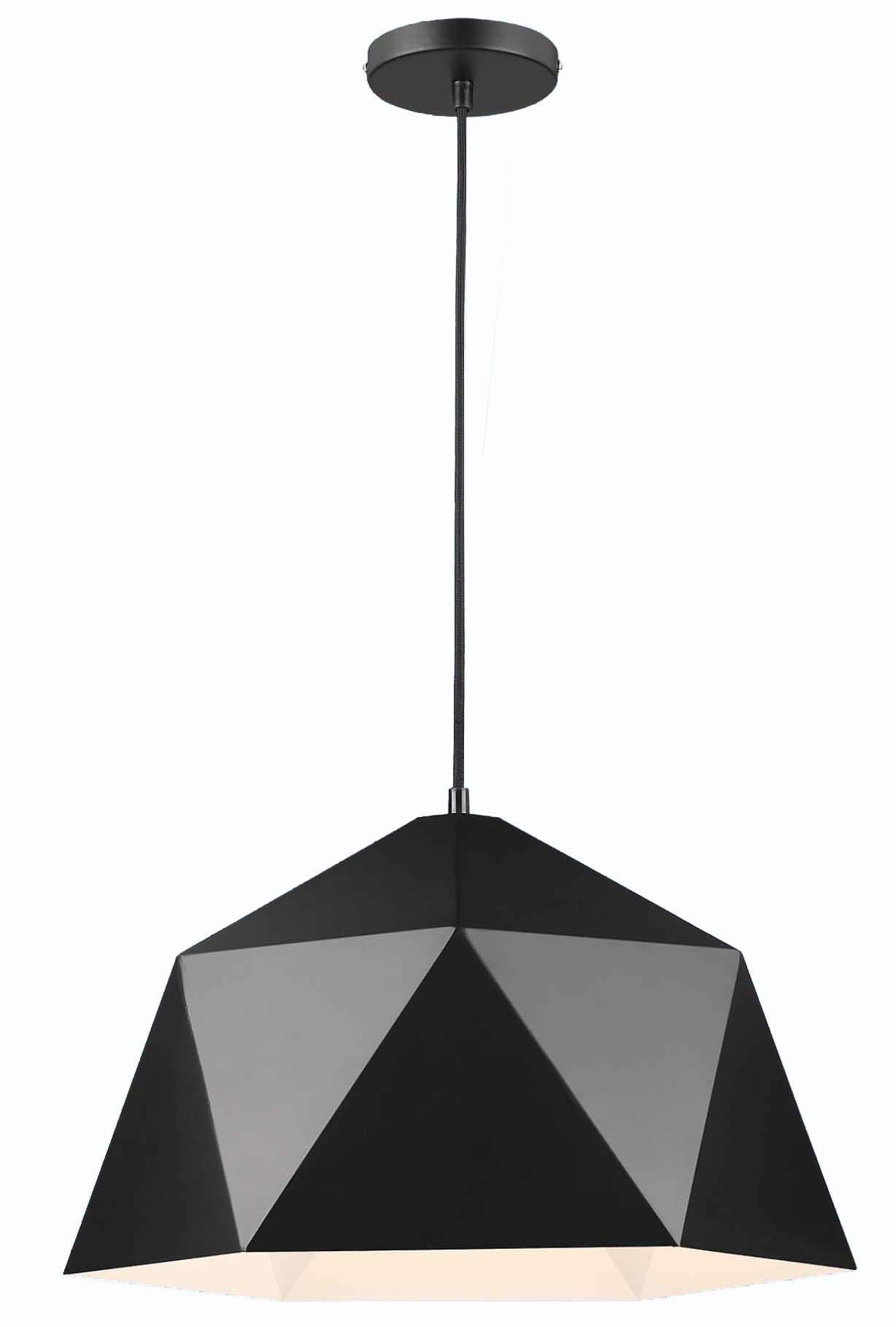 The Lighting Club Black Geo Triangle Pendant