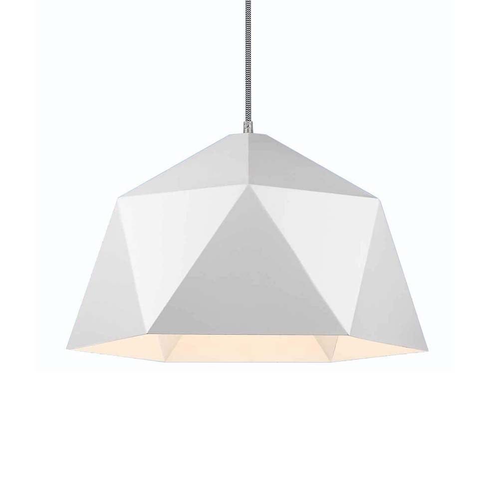 The Lighting Club Ceiling Light Fixtures White Geo Triangle Pendant Light PEN399 WHITE 6007226065909