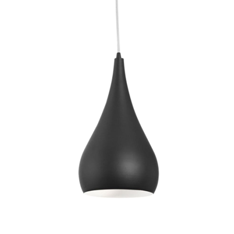 The Lighting Club Pendant Black Tello Metal Pendant Light | Black or White PEN422/1 BLACK