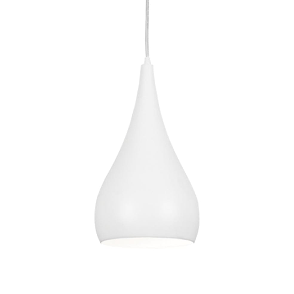 The Lighting Club Pendant White Tello Metal Pendant Light | Black or White PEN422/1 WHITE