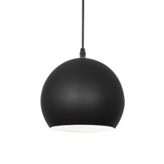 The Lighting Club Pendant Lights Black Sierra Metal Pendant Light Black | White PEN442/1 BLACK 6007226051162