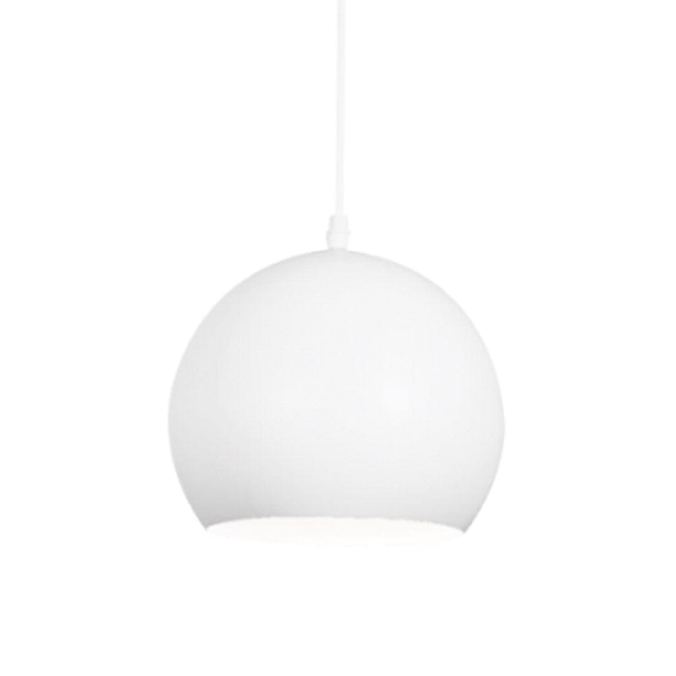 The Lighting Club Pendant Lights White Sierra Metal Pendant Light Black | White PEN442/1 WHITE 6007226051179