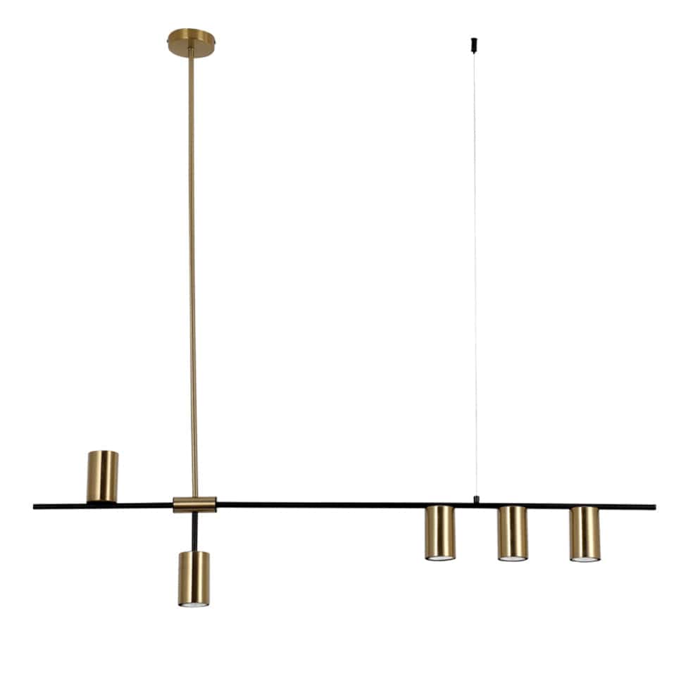 The Lighting Club Lighting Black and Gold Titanio Pendant Light Metal 5 Light PEN460/5 GD/BK 6007226079760
