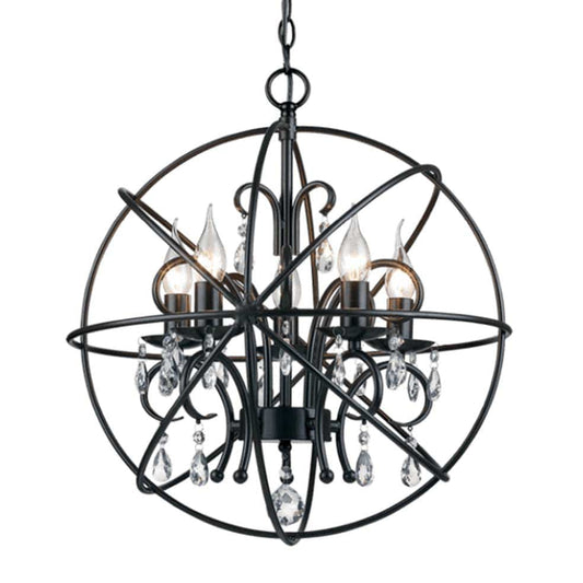 The Lighting Club Sorco 5 Chandelier Light PEN529/5 BLACK 6007226058871