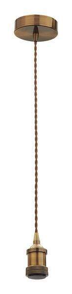 The Lighting Club Pendant Brushed Antique Lamp Holder