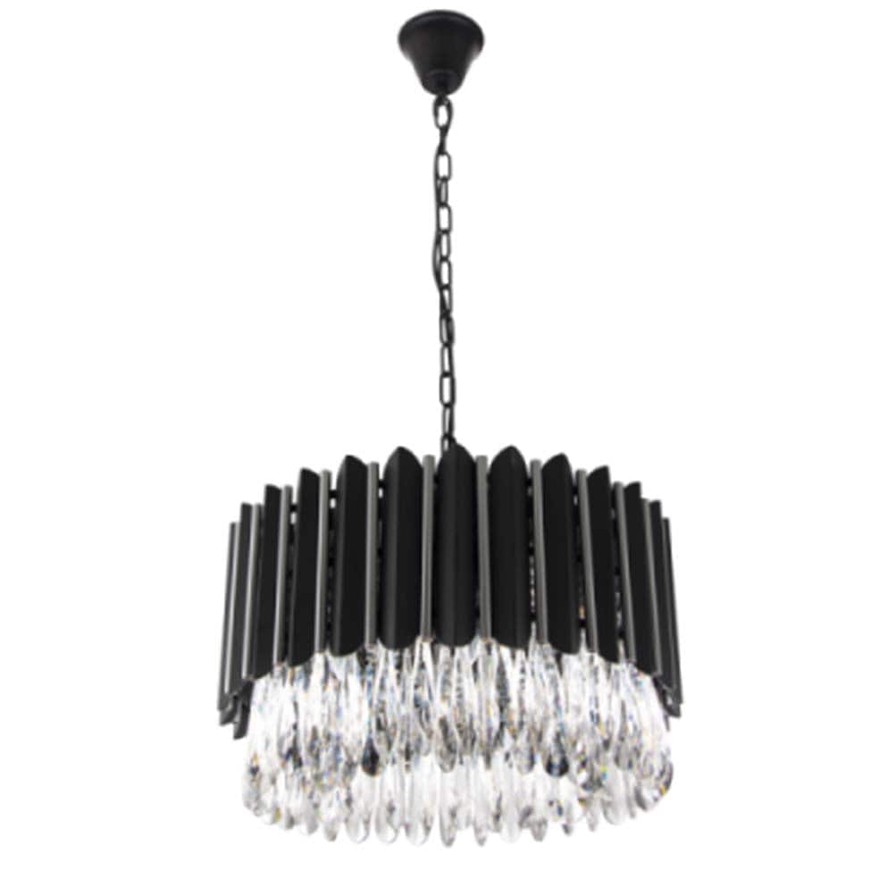 The Lighting Club Lighting Criostail Metal and Crystal Pendant Light PEN562 CHROME 6007226075700