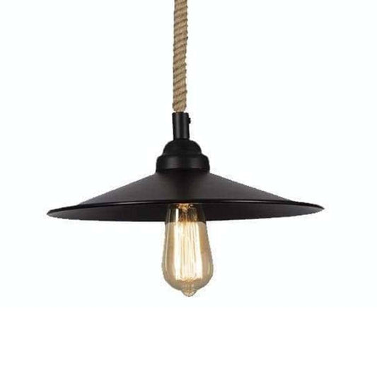 The Lighting Club Lighting Fixtures Nautical Rope Pendant Light PEN586 BLACK 6007226066425