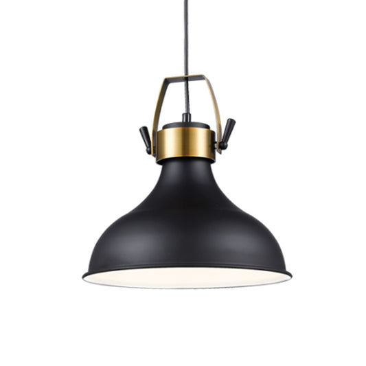 The Lighting Club Ceiling Light Fixtures Urban Dome Pendant Light Gold and Matt Black PEN591 BLACK 6007226066470