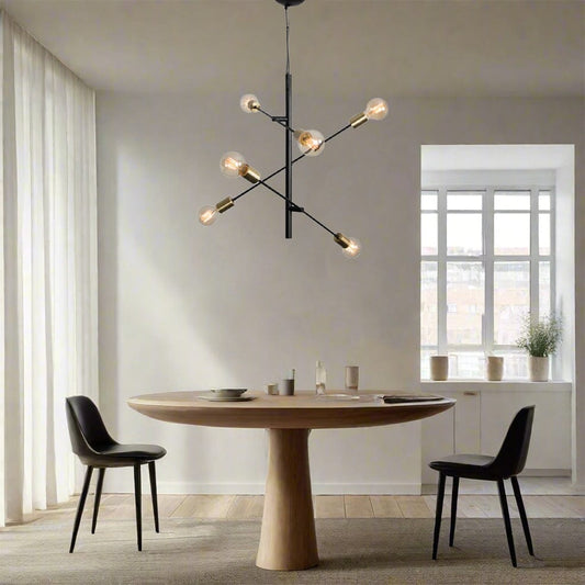 The Lighting Club Chandeliers Balance Pendant Light Black and Gold Metal PEN596 BLACK 6007226066944