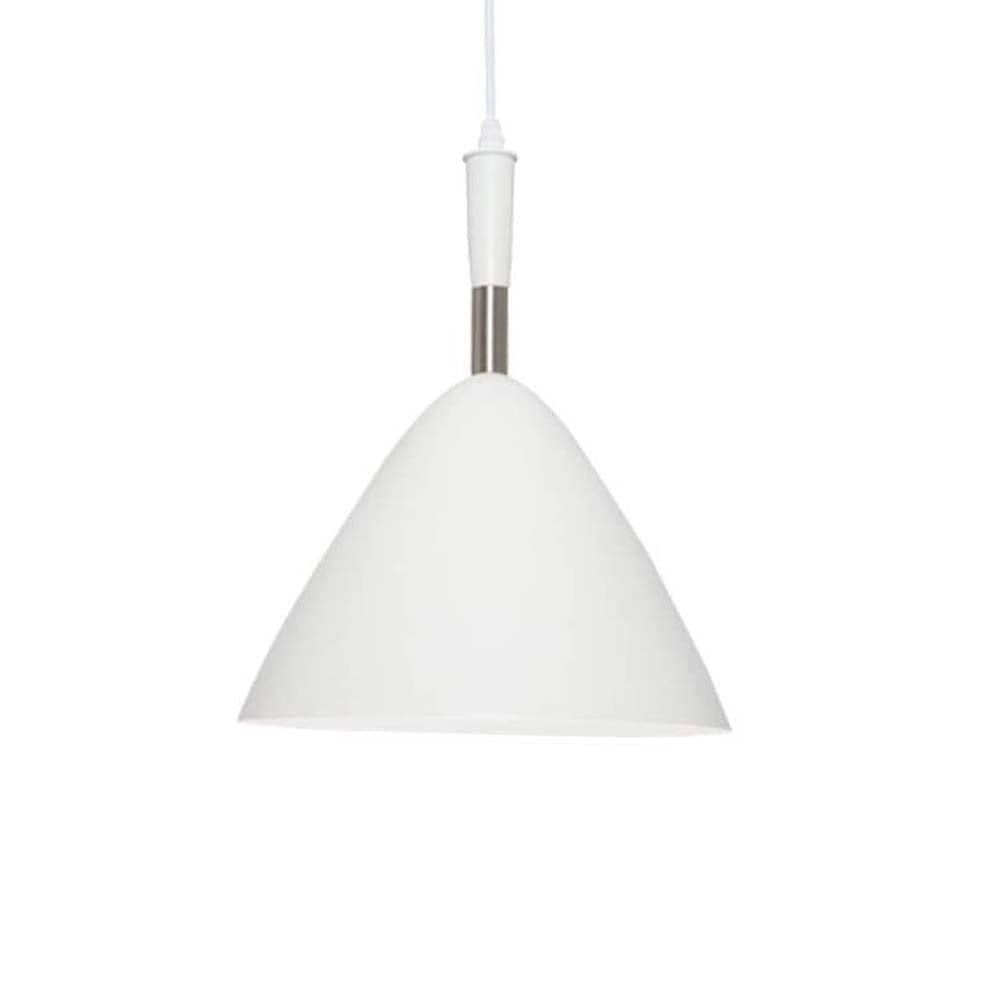The Lighting Club White Scandi Pendant Light Metal PEN607 WHITE