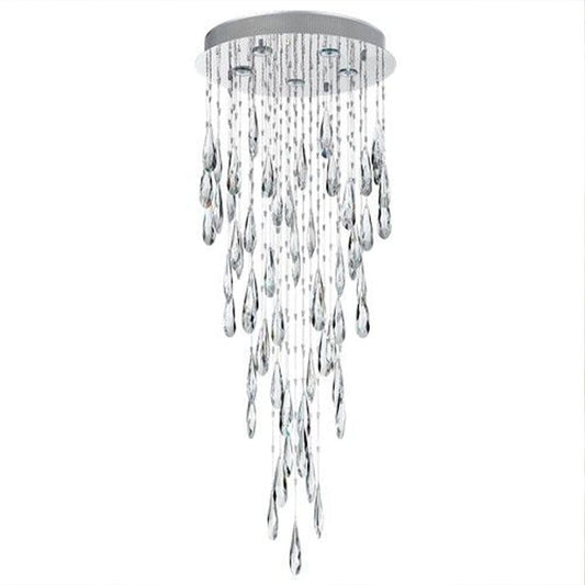 The Lighting Club Pendant Nivelles Stainless Steel and Crystal Chandelier PEN628/5 CRYSTAL 6007226070118