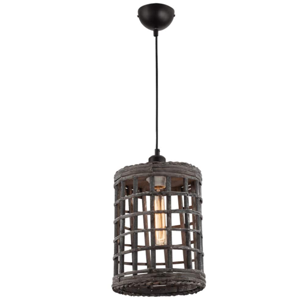 The Lighting Club Lighting Cage Rattan Pendant Light PEN642 RATTAN 6007226071115