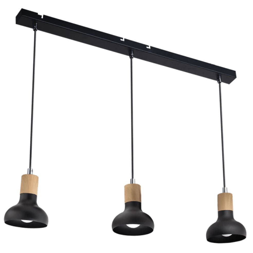 The Lighting Club Lighting Black Ruth Triple Light Fitting PEN649/3 BLACK 6007226071399