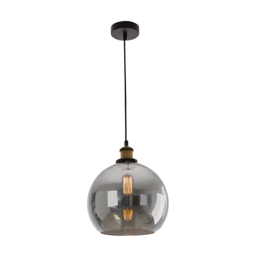 The Lighting Club lighting Spheroid Glass Pendant Light Smoke | Amber