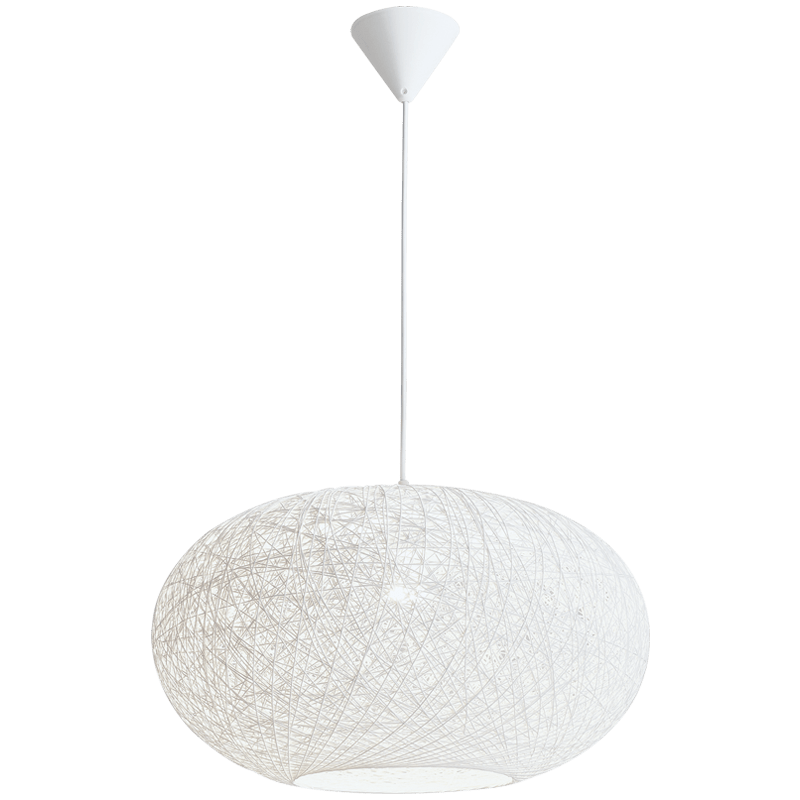 The Lighting Club Pendant White Twine Pendant Large